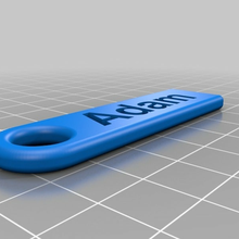 adam flat personalized key chain customized accessories 3d print model - Mito3D