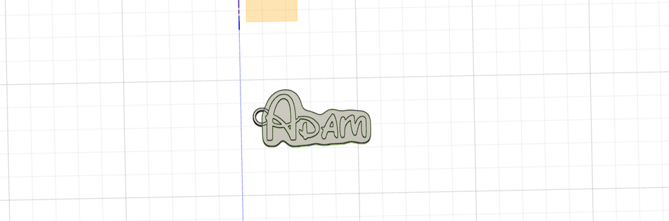 adam keychain 3d print model - Mito3D