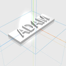 Adam lettres gadget Masculin 3d cadeau 3d print model - Mito3D