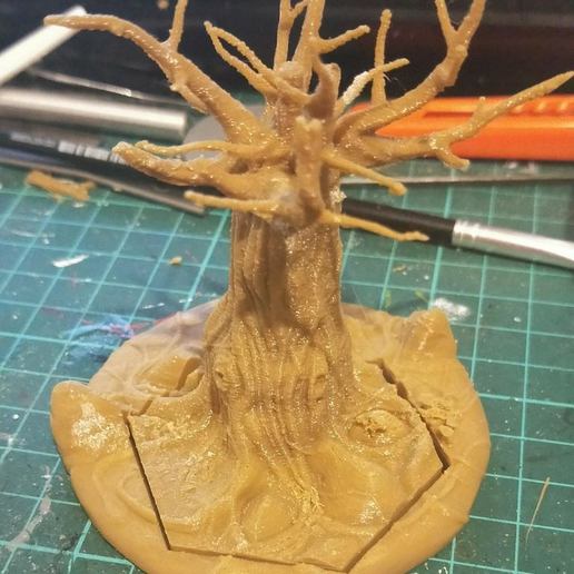 ayrıntılı ölü ağaç uyarlanabilir warhammer altdünyalar oyunlar 3D print model - Mito3D
