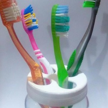 adaptable toothbrush holder home bathroom accessories cup customizable customized household recycle recycled reuse support 3d print model - Mito3D