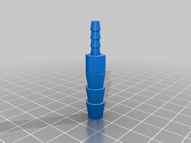 adaptador tubo 8mm 4mm personalizado ar livre jardim Atividades 3D print model - Mito3D