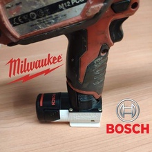 adaptateur Bosch pro 12 Milwaukee m12 3d print model - Mito3D