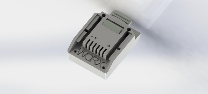 adapter dewalt 20v worx machines dewalt20v worx20v tool stl 3mf print dewaltxr18 3d print model - Mito3D