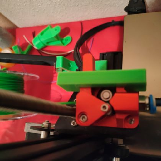 adaptador ender 3 pró gêmeo extrusora flexível impressão ender3pro filamento 3d mod modificação 3d_printer_extruders 3D print model - Mito3D