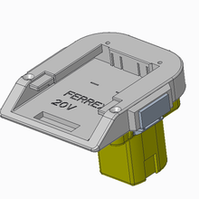 adaptador Ferrex batería ryobi + dispositivo 3d print model - Mito3D
