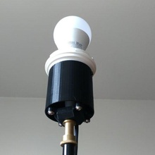 adapter ikea ps 2014 lamp manfrotto tripod decor 3d print model - Mito3D