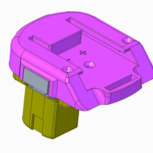 adaptador lidl parque bateria Ryobi + dispositivo 3d print model - Mito3D