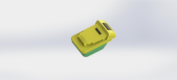 adapter parkside x20 dewalt xr 18v machines Tools xr18/20v tool battery 3d print model - Mito3D