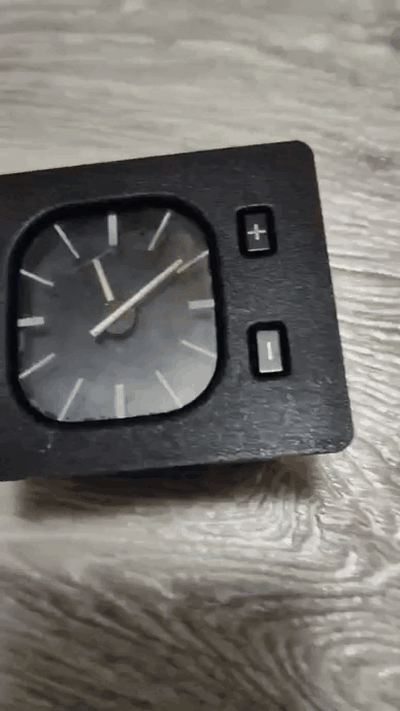 adaptateur pression jauge in endroit of bmw e30 l'horloge additionnel dispositif 3d print model - Mito3D