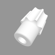 adaptador empulgueras gopro tornillo nuez reprimición 3d print model - Mito3D