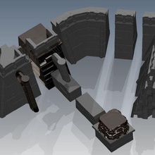 fw kale duvarları mod yazdırma vazo vmt eklenti parçaları oyun warhammer 40k arazi 3d print model - Mito3D