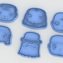 addams family cookie cutter set 6 home cutters cithen cook cookies stamp spooky ooky pugsley cousin itt wednesday uncle fester morticia gomez cartoon film movie 3d print model - Mito3D
