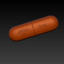adderall comprimido arte narcóticos 3d print model - Mito3D