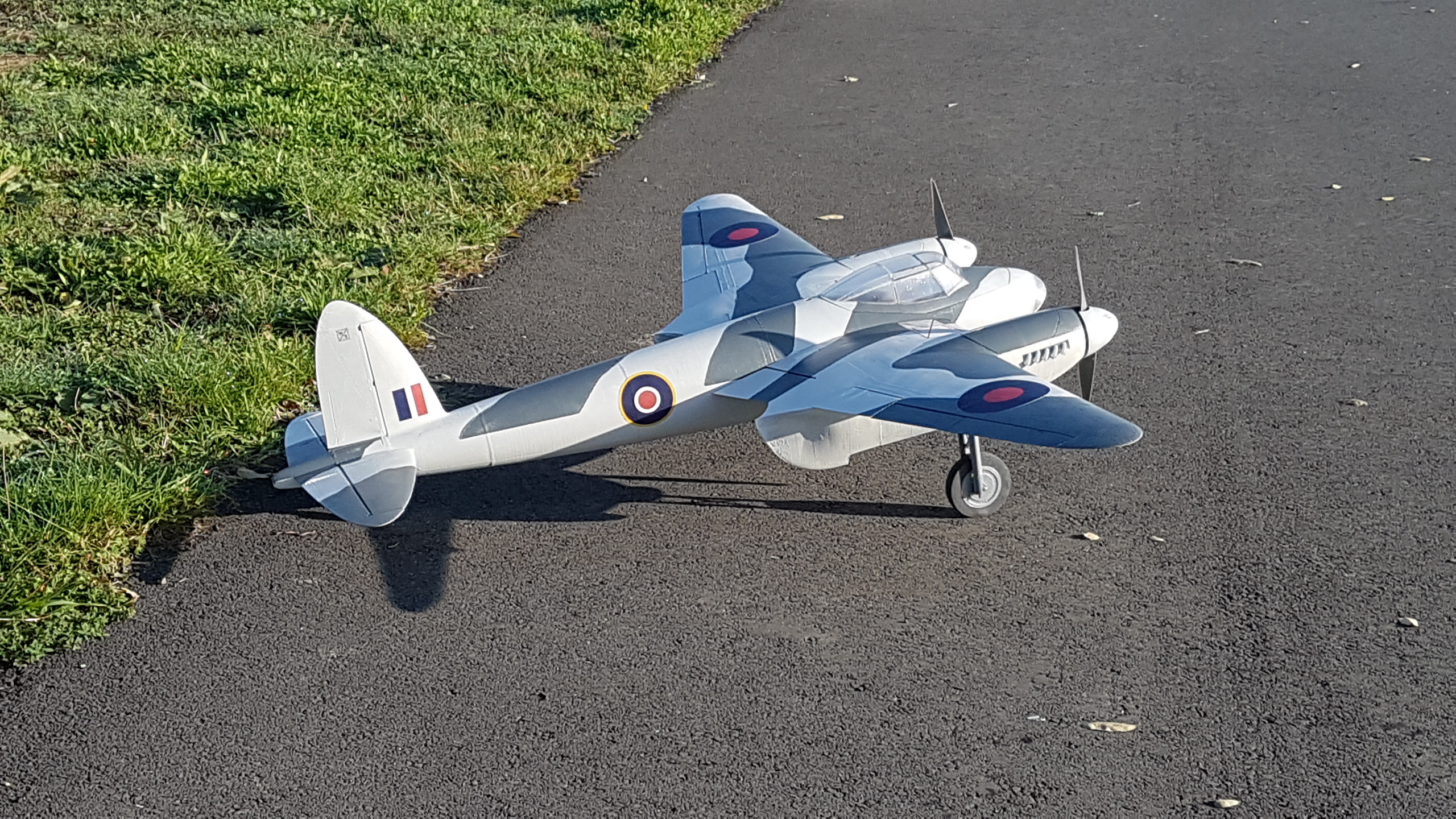 adicionar 3d dh 98 mosquito 1350mm rc avião impressão elétrico aeronave pássaro guerra 3D print model - Mito3D