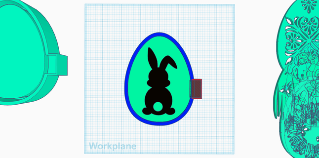 additional easter egg inserts - bunny 3d print model - Mito3D