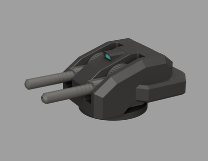 adicionar m66 sentinela canhão automático unsc Starships aréola frota batalhas Restaurado 3d print model - Mito3D