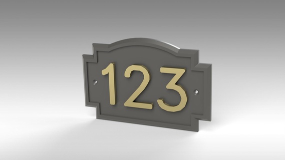 address wall plate custom numbers stand tablet ipad iphone apple cell phone cr10 cr-10 prusa dock station 3d printer printing home 3d print model - Mito3D