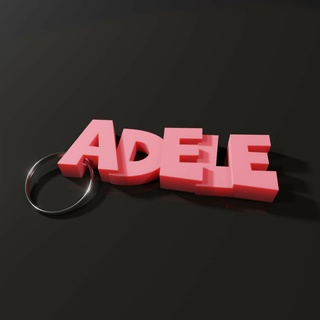 adele - name keyring keyring  3d print model - Mito3D