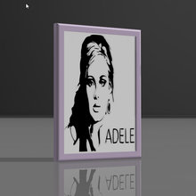 adele decorative frame 3d print model - Mito3D