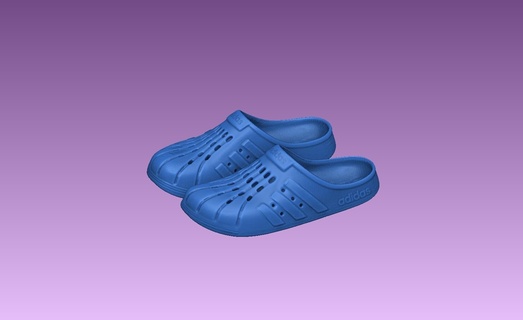 adidas clogs adi adilette shoe sneaker slider foam classic tpu flexible boot slipper slide flipflop 3d print model - Mito3D