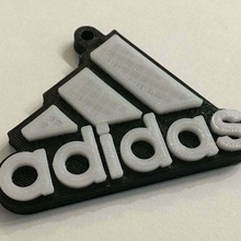 adidas keyring keychain signs_logos 3d print model - Mito3D