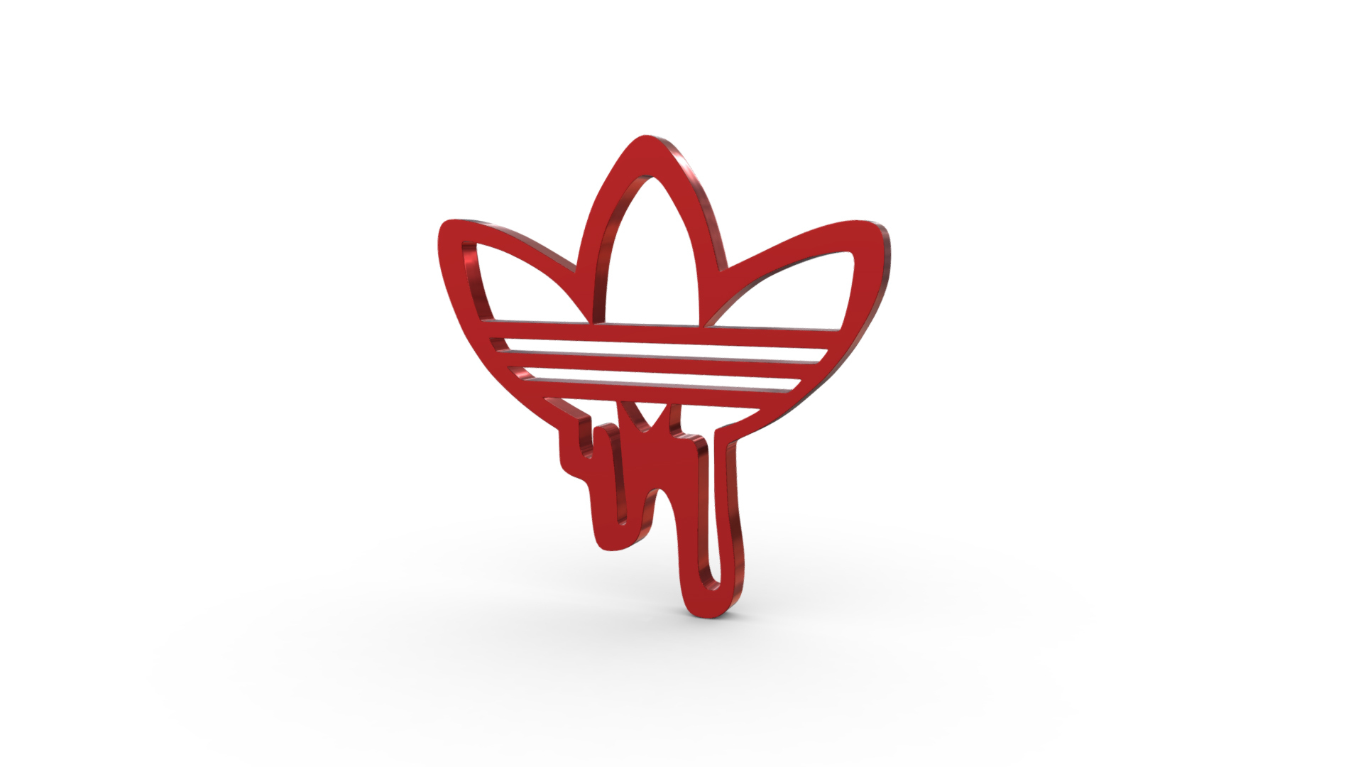 adidas logo boutique marque emblème style symbole luxe mode accessoires élégant tendance 3D print model - Mito3D