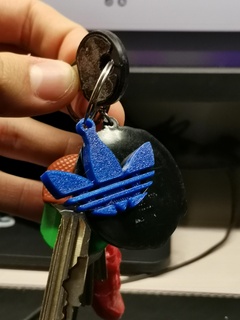 adidas logo keychain key accessory nike hypebeast 3d print model - Mito3D