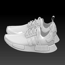 adidas nmd doigt sneaker fantoche porte clés 3d print model - Mito3D