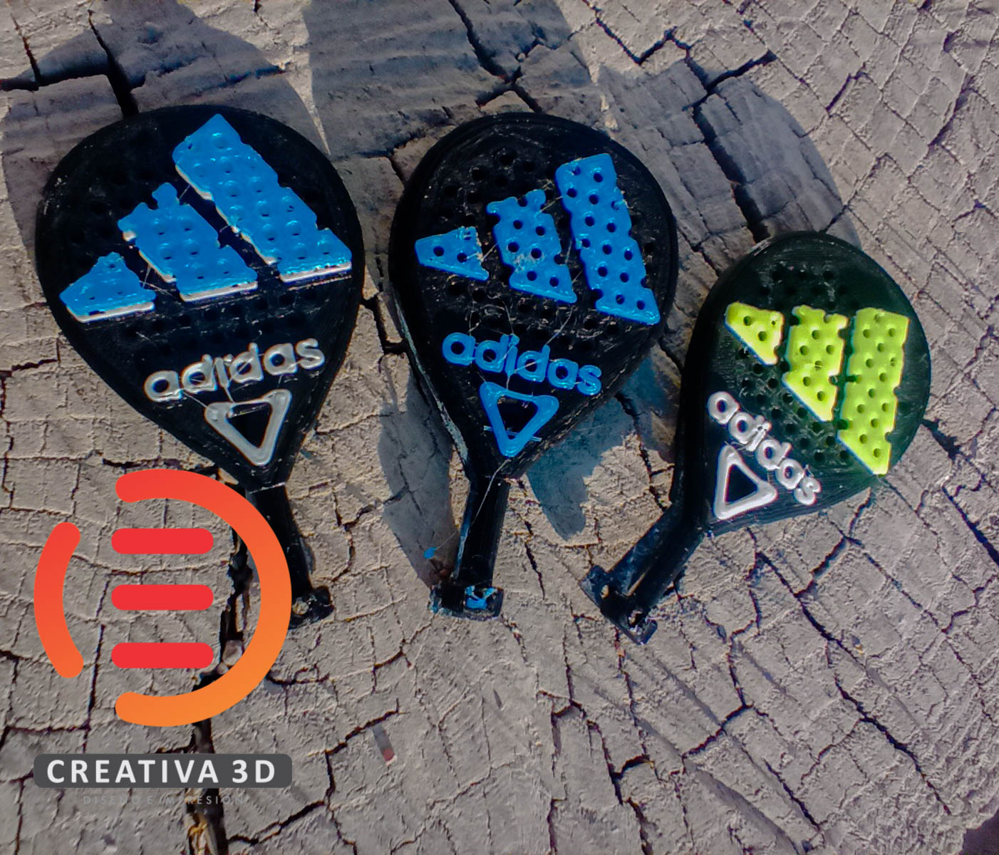 adidas pagayer porte clés palette padel tennis sport 3D print model - Mito3D