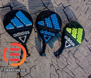 adidas paleta llavero llaves llavero adidas paleta padel tenis deporte llaves 3d print model - Mito3D