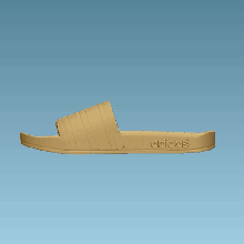 adidas controles deslizantes moda chinelo giro flop tênis sapato 3d print model - Mito3D