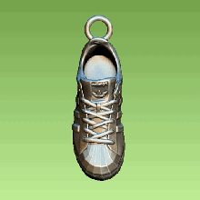 adidas superestrella colgante pendiente joyería joya zapatilla zapato entrenador bomba encanto decoración 3d print model - Mito3D