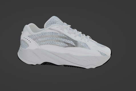 adidas yeezy 700 v2 statik Spor ayakkabı Kanye batı 3d print model - Mito3D