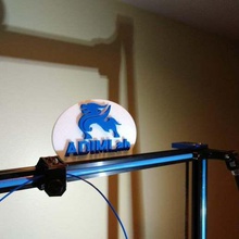 adimlab printer logo sign tool 3d accessories 3d print model - Mito3D