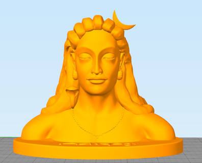 adiyogi shiva signore Dio statua Stampa stampa 3d print model - Mito3D