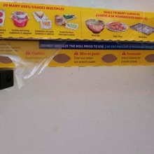 Ajustable 2 Plastique emballage garde manger porte étagère Reynolds saran organisation 3d print model - Mito3D