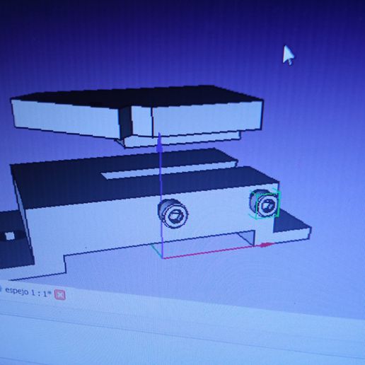 einstellbar Halterung Laser Spiegel k40 Werkzeug Unterstützung 1 3D print model - Mito3D