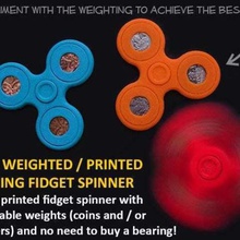 adjustable coin weighted fidget spinner gadget unique toys toy spins spinning spin science present play novelty novel idea gyro gravity gift fun cool christmas birthday bearings bearing balance 3d print model - Mito3D