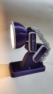 adjustable desk lamp focus flexo table study 3d print model - Mito3D