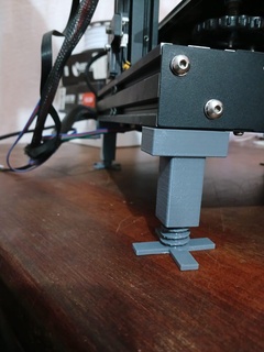 adjustable feet ender 3 v2 compatible legs support 3d printer refrigeration 3d print model - Mito3D