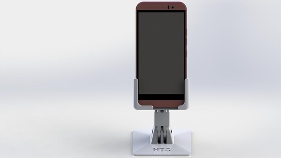 adjustable holder htc one m9 mobile phone smartpone tablet 3d print model - Mito3D