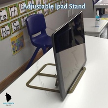 ajustável suporte de ipad gadget stand lobo design wd titular para tablet 3d print model - Mito3D