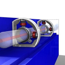 ajustável laser tubo suporte 3d print model - Mito3D