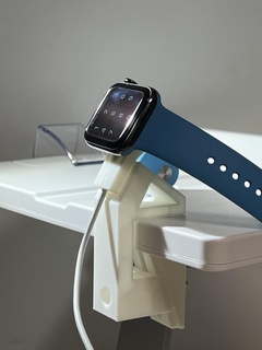 einstellbar magsafe Stand iPhone Apfel sehen Laden Halter Unterstützung Kabel 3d print model - Mito3D