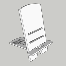 adjustable phone tablet stand gadget practical useful lifehack 3d print model - Mito3D