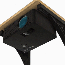 ajustable proyector estante soporte viga voladiza cañón ménsula vídeo 3d print model - Mito3D