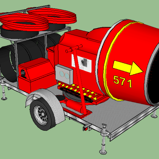 reversibile e regolabile ventilatore vigile del fuoco vari garage officina in miniatura 3D print model - Mito3D