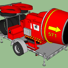 ajustable, reversible fan de bombero varios garaje taller en miniatura 3d print model - Mito3D