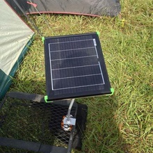 adjustable solar panel mount control box various sport outdoors laser cutter clip camping bonnaroo battery 3d print model - Mito3D